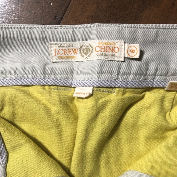 J. Crew Broken-In Weathered Classic Twill Chino 8R - Picture 3 of 4